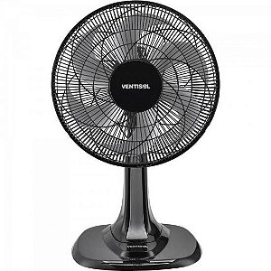 Ventilador de Mesa Ventisol Turbo 6 30cm Preto/Cinza 127v [F002]