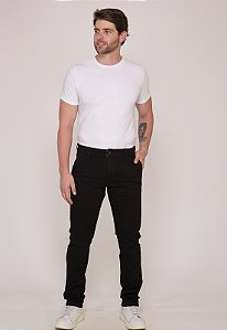 Calça Macaw Sarja Lycra  7790 Preto [F075]