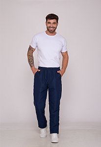 Calça Masculina Nylon Azul Marinho 7942 [F075]