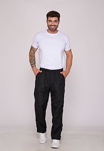 Calça Masculina Nylon Preto 7942 [F075]