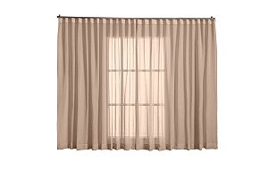 Cortina Linho Tecido 2,80x2,80 Para Varão Simples [F122]