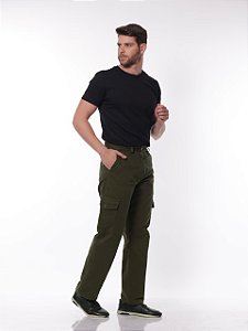 Calça Macaw Sarja 7888 Verde Musgo [F075]