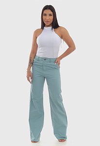 Calça Feminina 7920 Wide Leg Green [F075]