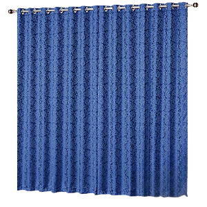 Cortina Jacquard 2,80x2,70 Para Varão Simples [F122]