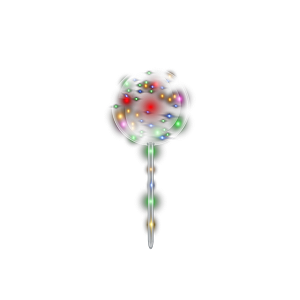 Brilho Voador - Balão Com Led Bubble Transparente 1 Unidade [F130]