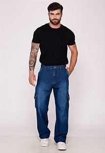 Calça Cargo Macaw 7944 Jeans [F075]