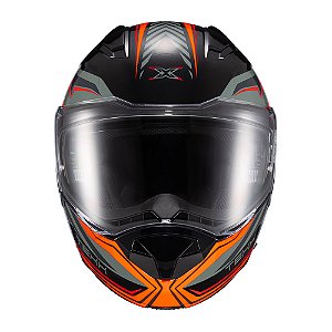 Capacete Texx Escam Kratos Nomade Pret Laran Cinz Bril 58 [F016]
