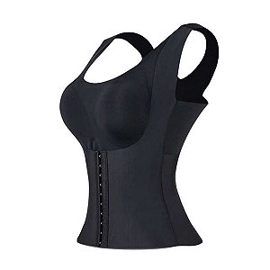 Cinta Modeladora Sem Costura 4 Em 1 Bojo Preto Tamanho:l [F102]