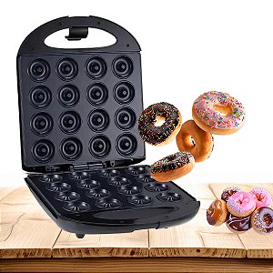 Máquina Fazer Donuts16 Rosquinhas Confeitaria 220v Cor:preto [F102]