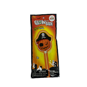Varinha Iluminada Assusta-halloween Formato De Abobora Neon [F130]