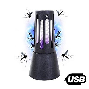 Abajour Armadilha Mata Mosquito Pernilongo Inseto Mosca Led Usb [F102]