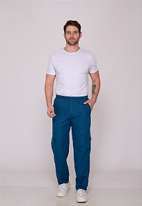 Calça Masculina Nylon Petróleo 7931 [F075]