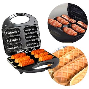 Crepeira Elétrica Antiaderente 110v 6 Cavidades [F102]