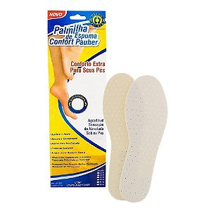 Palmilha De Espuma Confortpauher Branca 33/34 Ortho Pahuer Ac060 [F132]