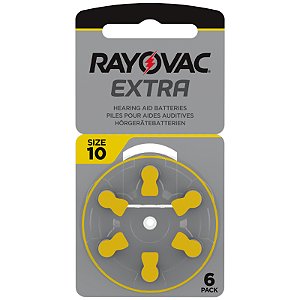 Pilha Auditiva 10 C/ 6 Rayovac Extra [F132]