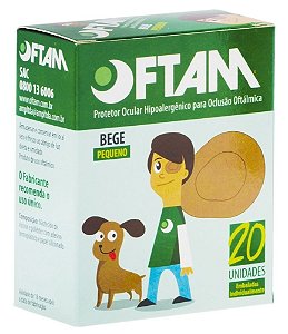 Tampao Protetor Ocular Adulto (grande) Com 20un Oftam [F132]