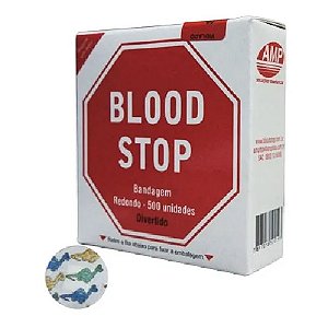 Curativo Blood Stop Redondo C/500un Infantil Amd Produtos Terapeuticos [F132]