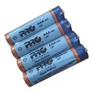 Pilha Comum Com Zinco Aaa Pack Com 4 Unidades - Pqpc-aaa4 Proeletronic [F132]
