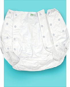 Calça Plastica Standard Com Botao (branco) Tam Gg 52/54 - Senior Care [F132]