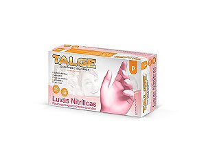 Luva Nitrilica Rosa P Cx Com 100un Talge [F132]