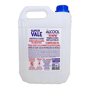 Alcool 70% 5l - Super Vale [F132]