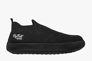 Tenis Ortopedico Flyfeet Nuvem Knit - 38/39 - Preto Ac357 Ortho Pahuer [F132]