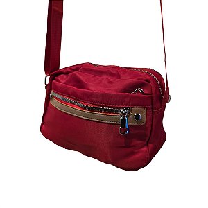 Pochete Bolsa Transversal Retangular Alça Ajustávelcor:vinho [F102]