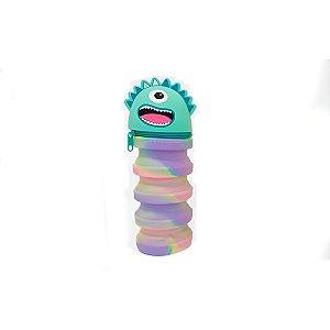 Estojo Retrátil Silicone Escola Personagem: Alienígena [F102]