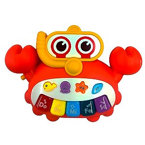 Brinquedo Caranguejo Piano Musical Interativo Infantil [F102]