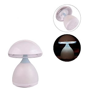 Luminária Abajur Led Recarregável Cogumelo 7 Cores [F102]