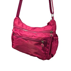 Bolsa Lateral Transversal Lisa Casual Cor:rosa Pink [F102]