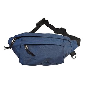Pochete Bolsa Grande Transversal Ajustável Celular Cor:azul [F102]