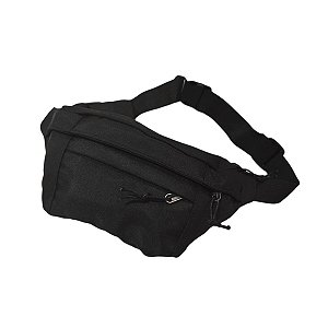 Pochete Bolsa Grande Transversal Ajustável Celular Cor:preto [F102]
