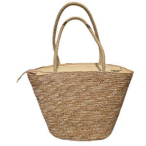 Bolsa Grande Artesanal Ombro  Grande Cor:palha [F102]