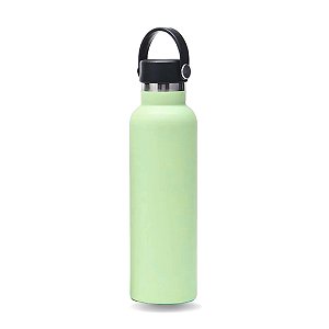 Garrafa Térmica Inox Tampa Alça 500ml Cor:verde Claro [F102]