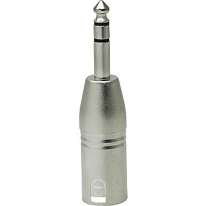 Adaptador Xlr 3 Pin Macho X P10 Macho Stereo Nickel Pct C/10 Loud [F086]