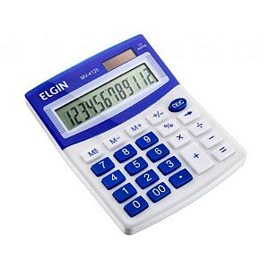 Calculadora Mesa Visor 12 Dig. - Azul Mv4125 Elgin [F108]