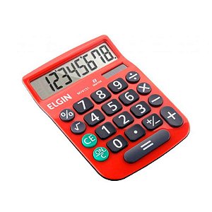Calculadora Mesa Visor 8 Dig. Vermelha Mv-4131 Elgin [F108]