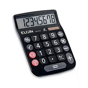 Calculadora Mesa Visor 8 Dig. Preta Mv-4133 Elgin [F108]