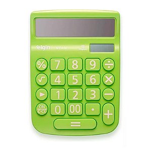 Calculadora Mesa Visor 12 Dig. Verde Mv-4136 Elgin [F108]
