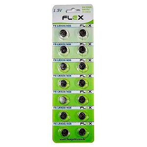 Bateria Tipo Botao Lr920/ag7 Cart.com 14 Uni.- Flex  Fx-lr920 [F108]