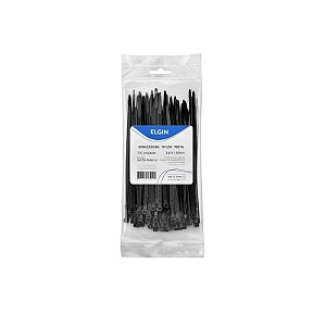 Abracadeira Nylon Pa66 Grd Preto 4.8x300 P100 - 100 Unidades [F108]