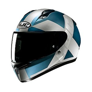 Capacete Hjc C10 Tez Azu Cinz  58 [F016]