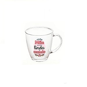 Caneca De Vidro Estampa Dia Das Mães Presente Personalizado [F102]