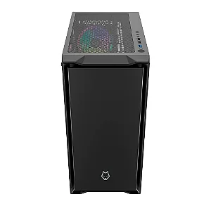 Gabinete Gamer Husky Dome 110, Mid Tower, ATX, Lateral em Vidro, Sem FANs, Preto - HGN110PT