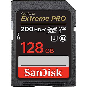 Cartão de Memória Sandisk Extreme Pro SDXC 128GB Classe 10 200MB/s