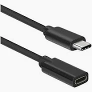 Cabo Extensor Usb Tipo C - 3.1 - Macho Fêmea 2 Metros