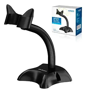Suporte de Mesa para Leitor de Código de Barras Haste Flexível Encaixe até 65x35mm Exbom SPX-LC150