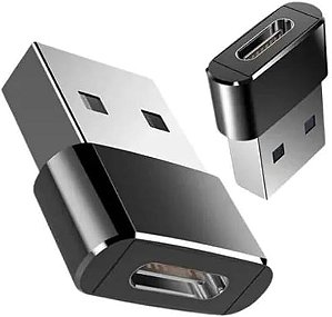 Adaptador USB Tipo-C para USB Tipo-A 3.0 | OTG, Carregamento Rápido 30W, Transferência de Dados, Compatível com iPhone, Compatível com Android