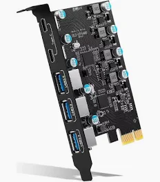 Placa Pci Express 2 Portas Usb 3.2 + 2 Usb Tipo C Expansão